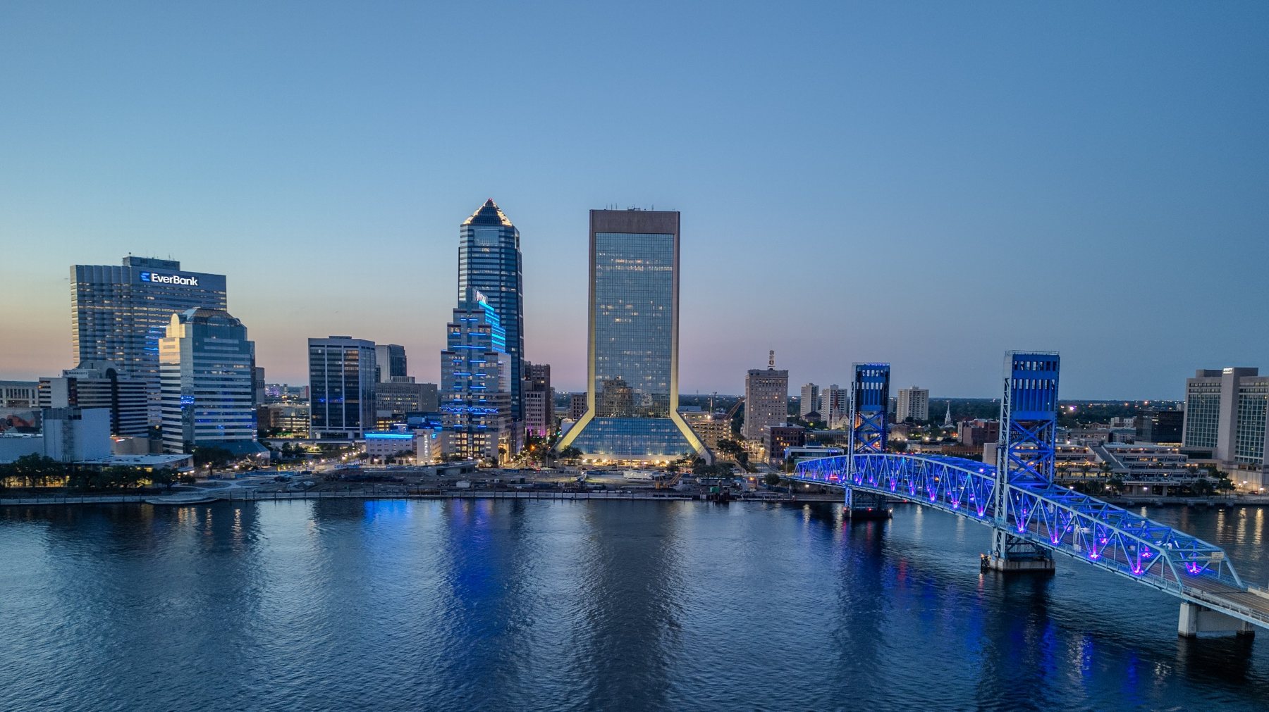 Downtown Jacksonville drone portfolio image