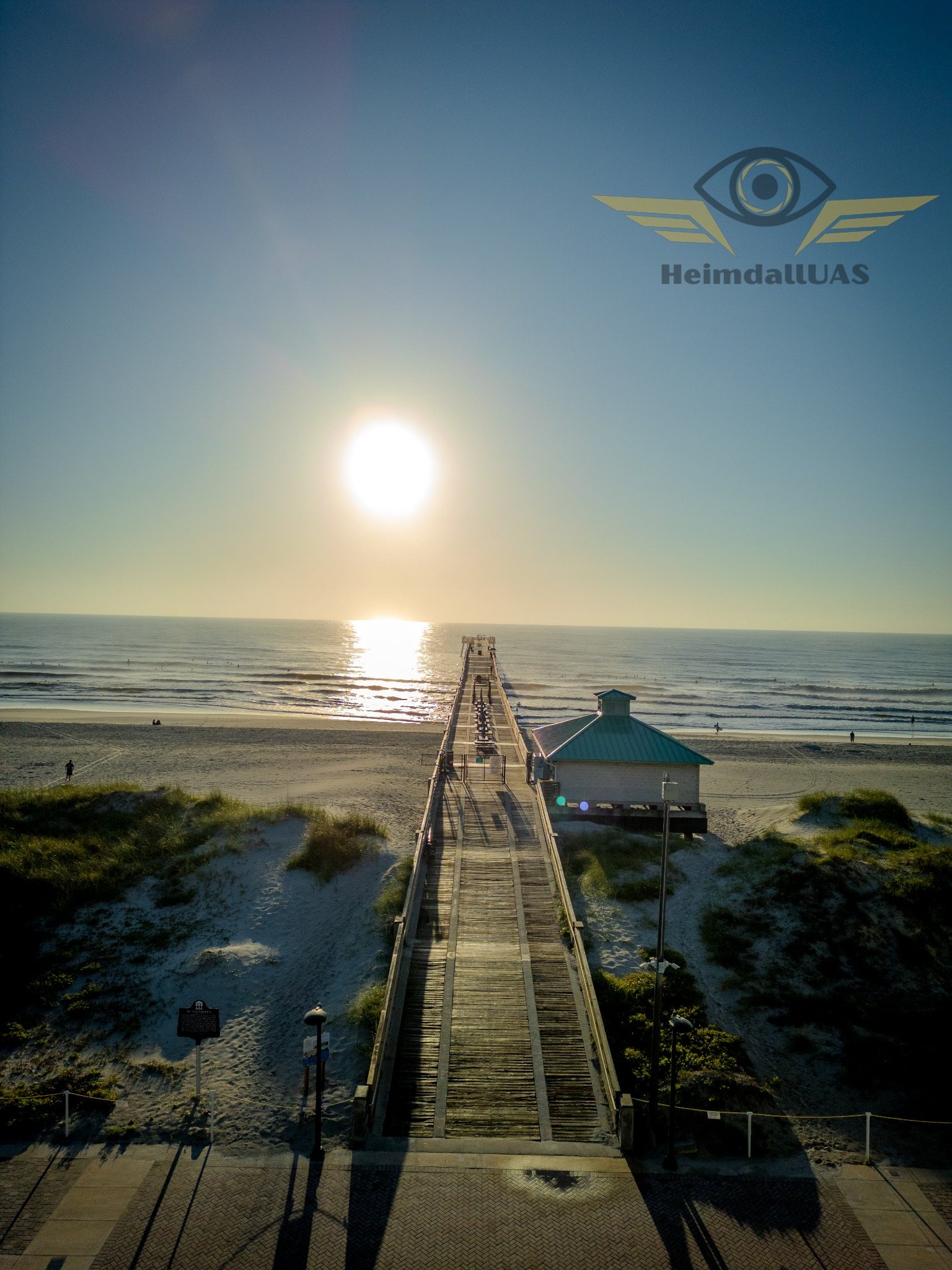 Jacksonville Beach Pier drone portfolio image